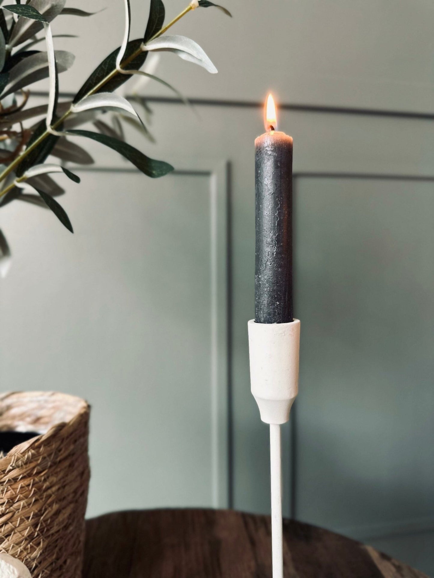 Lysestage – Beige 19 cm - VIAMAJA.DK