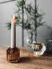 Lysestage Brown - Vendbar glas