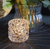 Lysestage Dots i klar glas