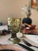 Lysestage Pokal - Grøn glas