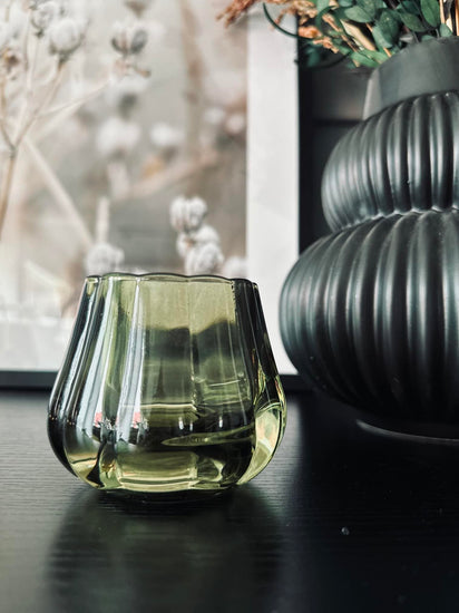 Lysestage til fyrfadslys - Grøn - VIAMAJA.DK