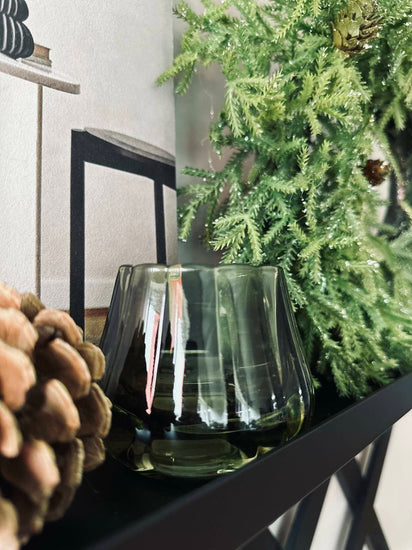 Lysestage til fyrfadslys - Grøn - VIAMAJA.DK