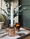 Lysestage vendbar glas - Lys beige - VIAMAJA.DK