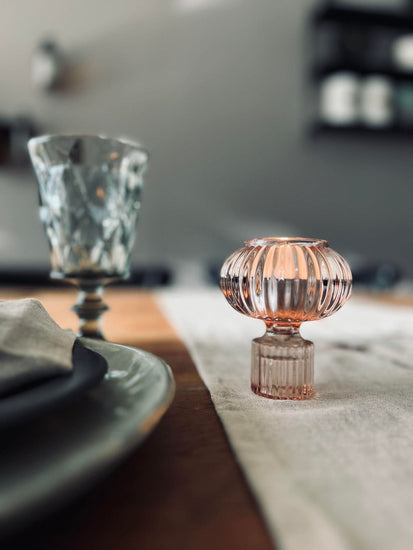 Lysestage - Vendbar glas ROSA - VIAMAJA.DK