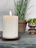 Lysfad i rillet glas – Mocca / brown
