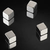 Magnet Kube , sølv 4 stk - Super stærk