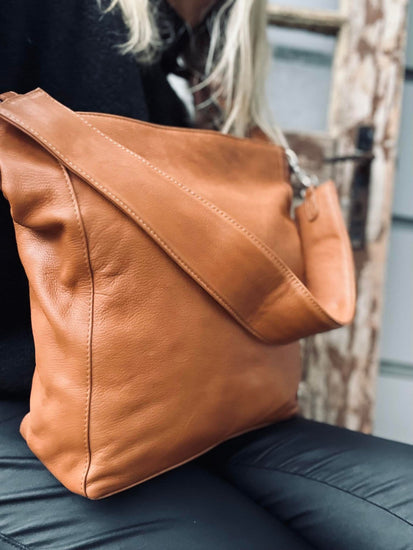 Medium taske - BICA Cognac - VIAMAJA.DK
