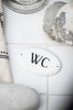 Metalskilt WC
