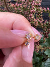 Mix box GIA violet, pink, clear 18K forgyldt