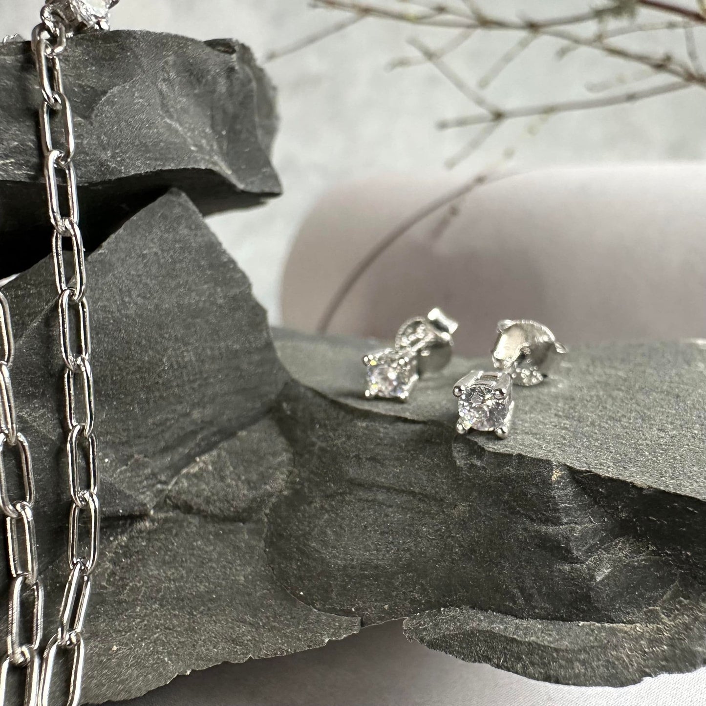 Mix box m. 4 øreringe - Jessica Sterling silver - VIAMAJA.DK