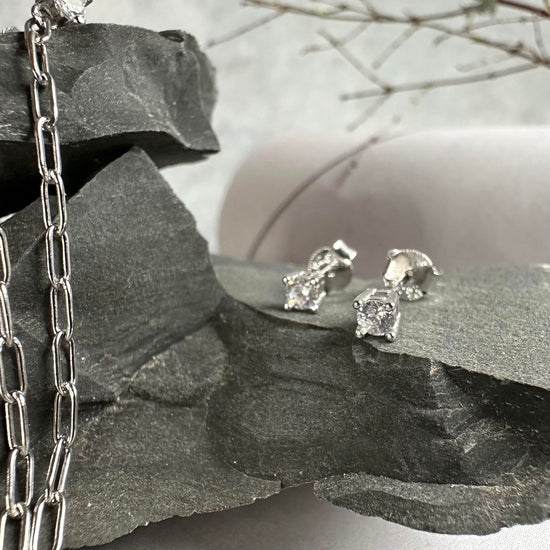 Mix box m. 4 øreringe - Jessica Sterling silver - VIAMAJA.DK