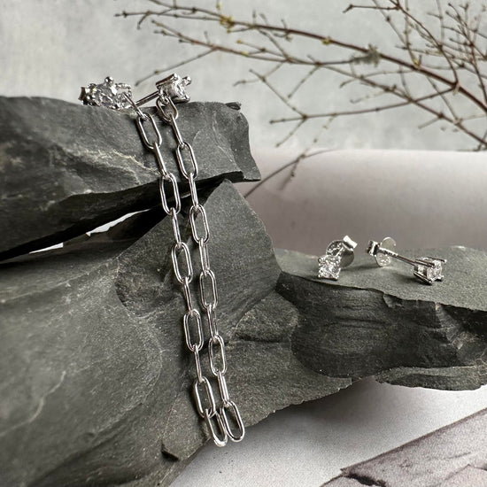 Mix box m. 4 øreringe - Jessica Sterling silver - VIAMAJA.DK