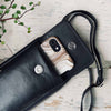 Mobil crossbody FREJA, sort - Sort skind