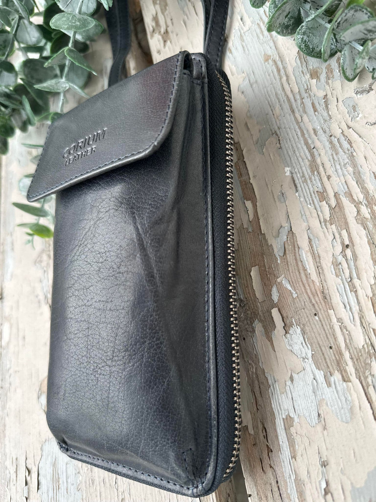 Mobil crossbody FREJA - Vintage blue - VIAMAJA.DK