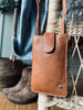 Mobiltaske Small Aura Cognac