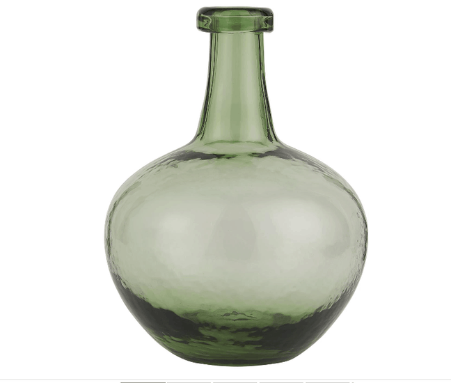 Mundblæst Glasballon - grønt glas - VIAMAJA