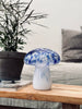 MUSHROOM Lampe m. LED – Royal blue mundblæst glas