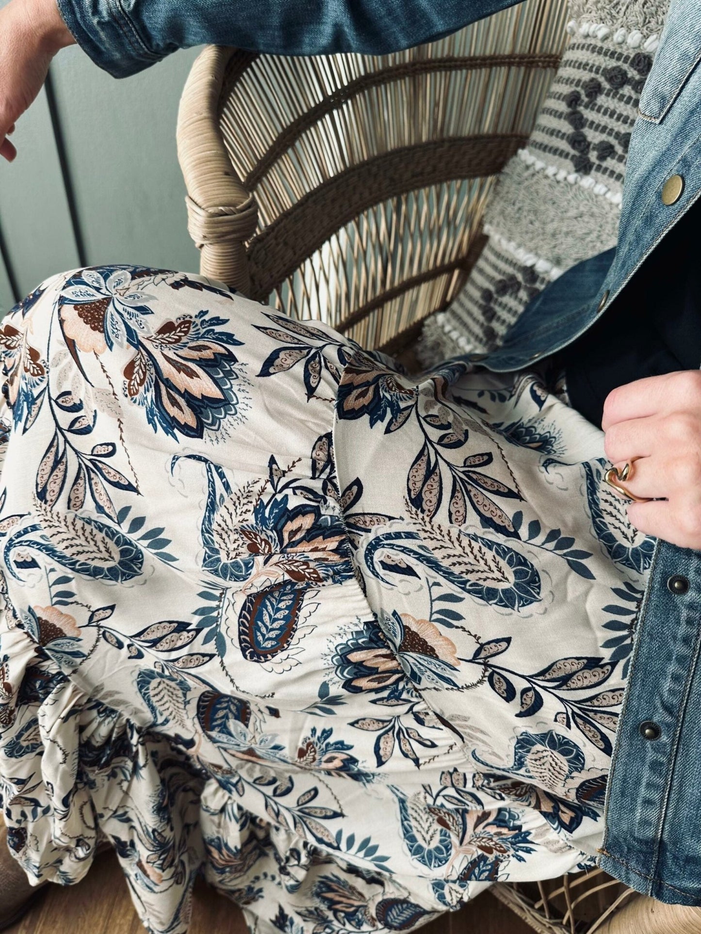 Nederdel Boho - Anna - VIAMAJA.DK