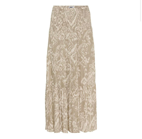 Nederdel Boho beige - VIAMAJA.DK