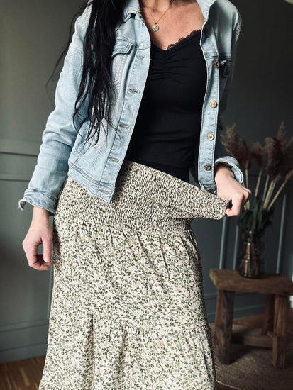 Nederdel Boho Green - VIAMAJA.DK