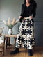 Nederdel Boho Leaf black - VIAMAJA.DK
