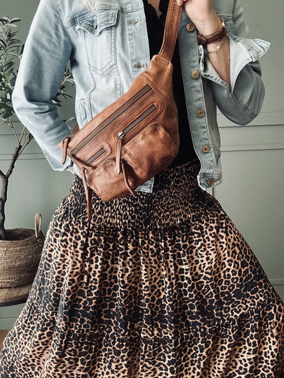 Nederdel med smock – Dark Leopard - VIAMAJA.DK