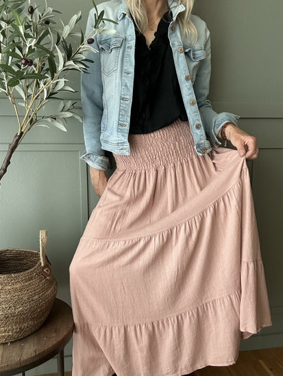 Nederdel – Rosa Blush - VIAMAJA.DK