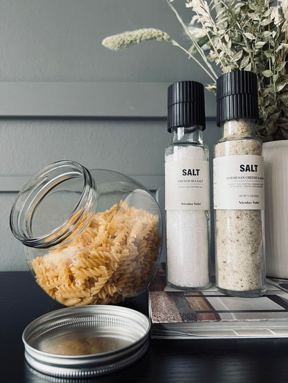 Opbevaringsglas med sølv låg - Godkendt til fødevare - VIAMAJA.DK