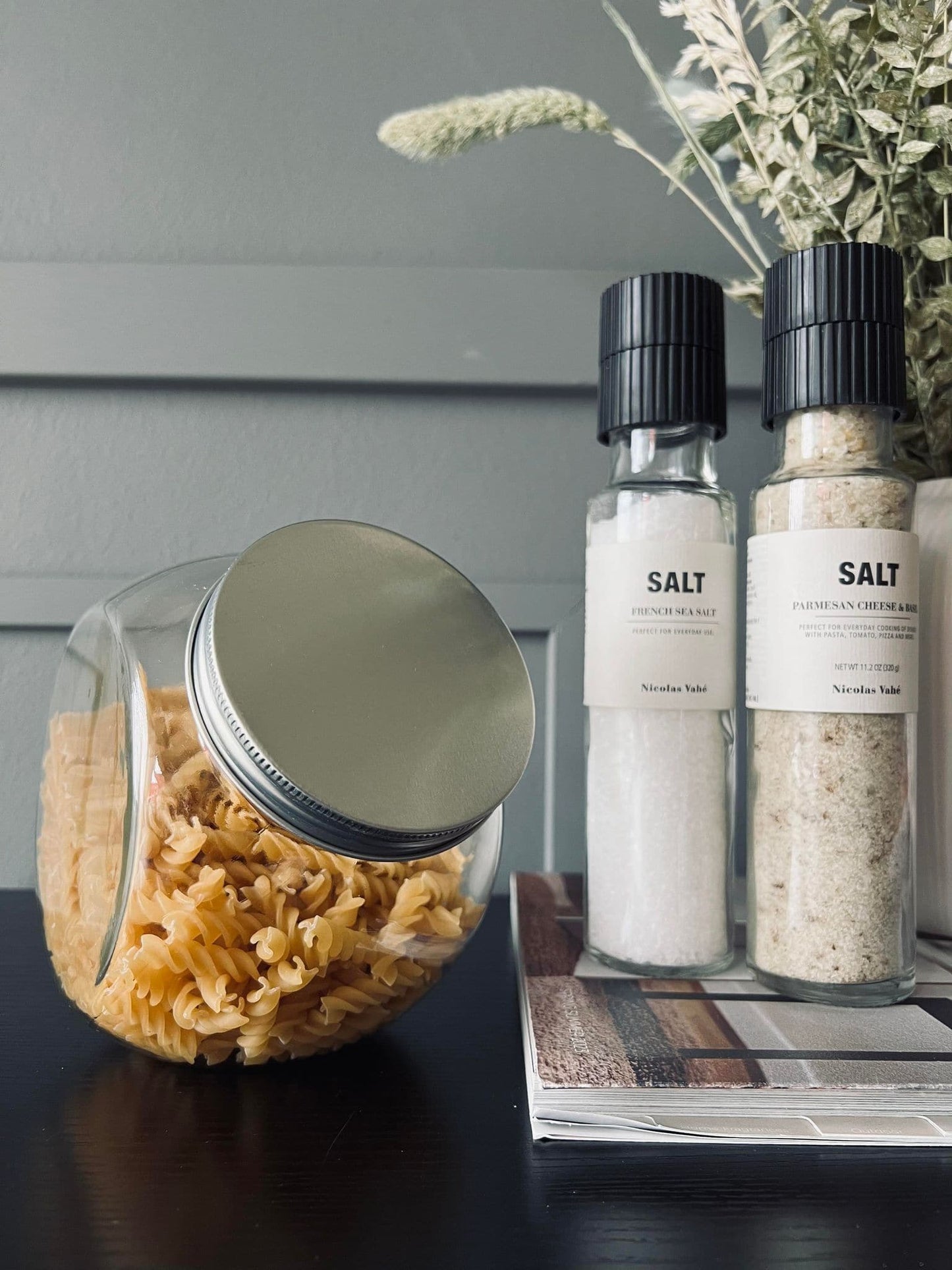 Opbevaringsglas med sølv låg - Godkendt til fødevare - VIAMAJA.DK