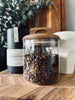 Opbevaringsglas med trælåg 500ml