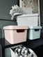 Opbevaringskasse med låg – Color mix - VIAMAJA.DK