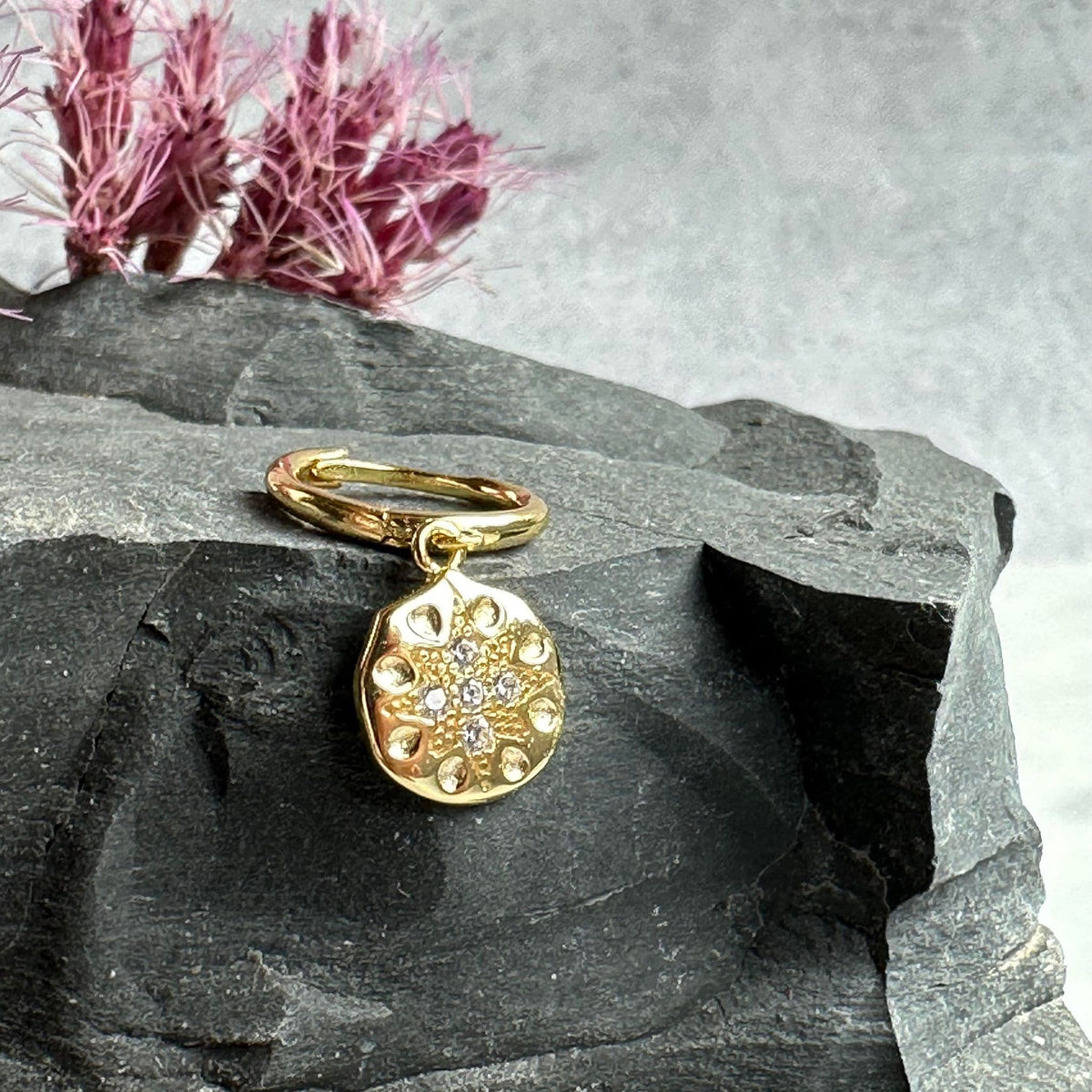 Ørering Single Carly 18K forgyldt - 1 stk - VIAMAJA.DK