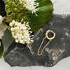 Ørering Single Dahlia 18K forgyldt - 1 stk