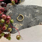 Ørering Single Marble 18K forgyldt - 1 stk - VIAMAJA.DK