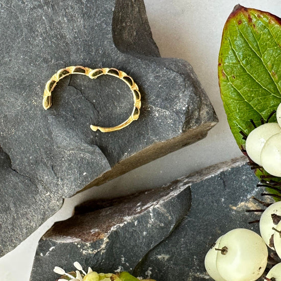 Ørering Single Rachel 18K forgyldt - 1 stk - VIAMAJA.DK
