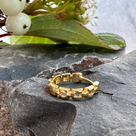 Ørering Single Rachel 18K forgyldt - 1 stk - VIAMAJA.DK