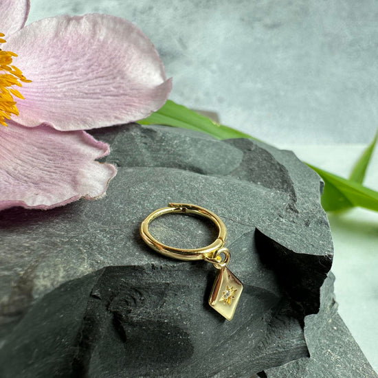 Ørering Single Skylar 18K forgyldt - 1 stk - VIAMAJA.DK
