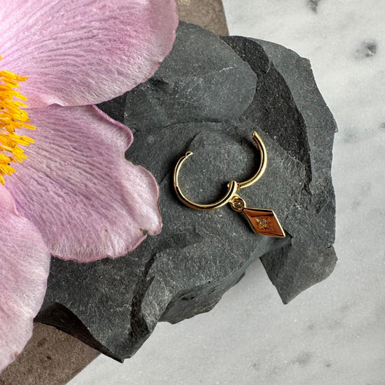 Ørering Single Skylar 18K forgyldt - 1 stk - VIAMAJA.DK