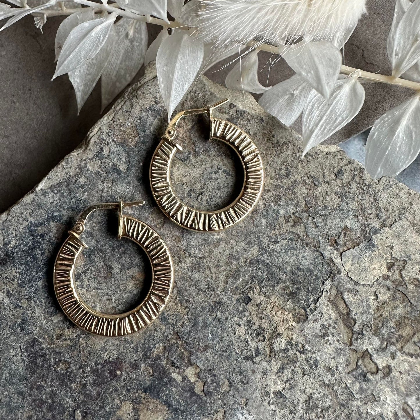 Øreringe Chloe small Sterling Silver 18K forgyldt - VIAMAJA.DK