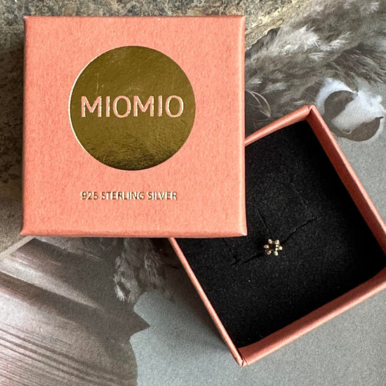 Ørestik Single GIA Black 18K forgyldt - 1 stk - VIAMAJA.DK