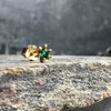 Ørestik Single GIA Emerald 18K forgyldt - 1 stk