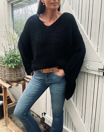 Oversize Cozy – Black - VIAMAJA.DK
