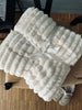Plaid fleece white - SUPER SOFT