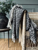Plaid i 100% genanvendt bomuld – Black