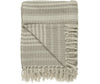 Plaid sand/creme stribemønster på tværs