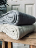 Plaid STONE-WASHED Quilt – Nordic grey