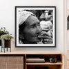 Plakat Dame med cigar - 50x50 cm