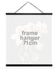 Plakat ophæng med lædersnor - 71cm