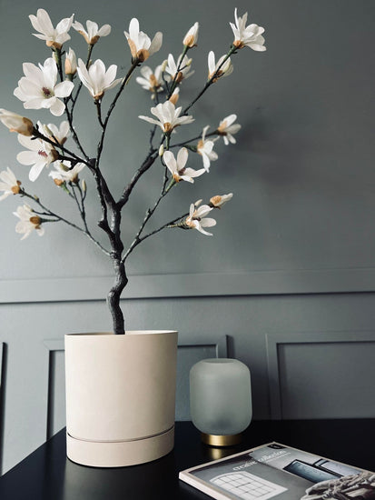 Potte i beton look - Vandingssystem i bunden - Beige - VIAMAJA.DK