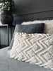 Pude ink fyld - 30x50 cm Lys ZigZag